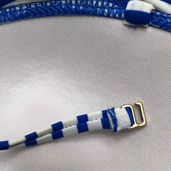 Blue, White and Pink Bikini Top - Picture 13 of 13